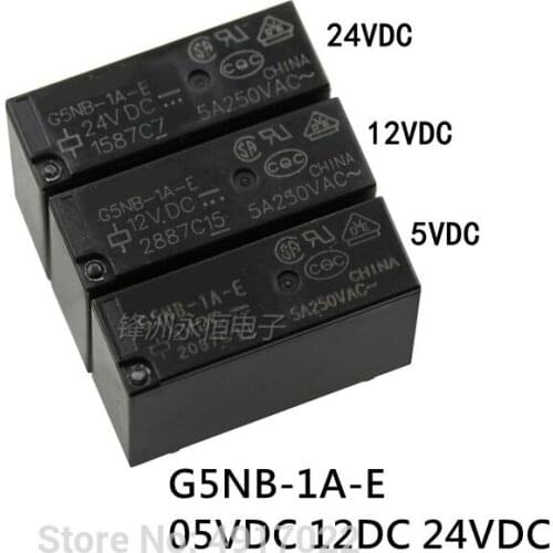 5PCS New original G5NB-1A 05VDC 12VDC 24VDC 24V 4-pin 3A mini G5NB Relay G5NB-1A-E 05V 12V 24V AC alternating current AC DIP4