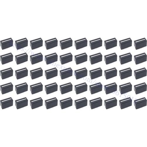 50pcs New Channel Crossfader Fader Cap Knob For RANE 56 57 61 62 64 68(Black)