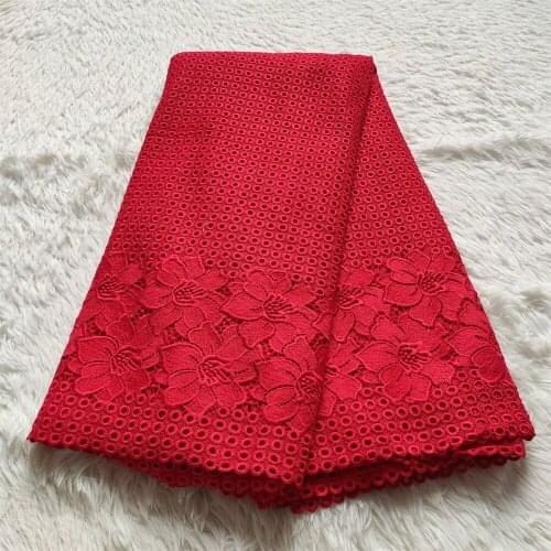 African Nigerian 100% Cotton Lace Fabric 2021 High Quality French Punch Net Lace Fabrics With Diamond Dress 5 Yards jl066