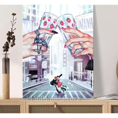 5d Diy Diamond Painting Nana Anime Manga Aesthetic Diamond Mosaic Embroidery Cross Stitch Handmade Full Drill Home Decor Gift