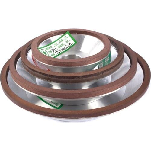 Diamond Grinding Wheel Cup Resin Bond Circle Sharpener Grinder For Carbide Metal Tungsten Steel Milling Cutter Tool Various Size