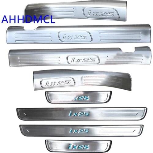 Car Welcome Pedal Threshold Strip Door Sill Strip For Hyundai ix25 2015 2016 2017 2018 2019 2020