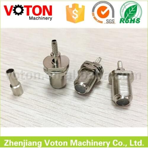 Free shipping 100 piece F female bulkhead connector for RG316,RG174 and RG179 cable