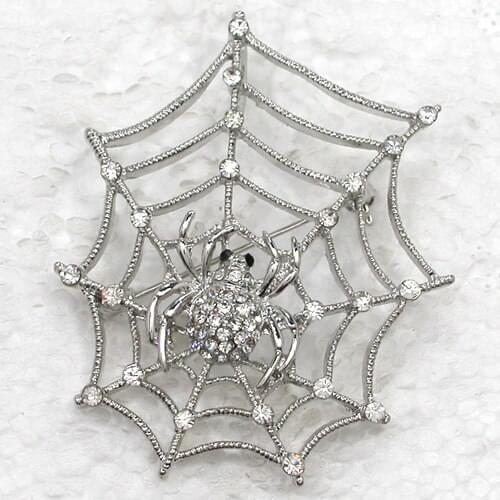 Brooch Pendant Rhinestone Spider web Pin brooches C262 A