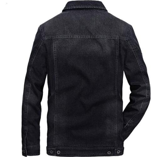 Chaqueta vaquera Retro informal de primavera y otoño para hombre, prendas de vestir, Bomber, chaqueta de vuelo militar, chaqueta