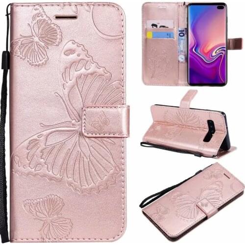 Luxury Leather Wallet Case for Samsung Galaxy S10 S10 Plus card slot holder stand flip silicone soft cover Samsung S10e Coque