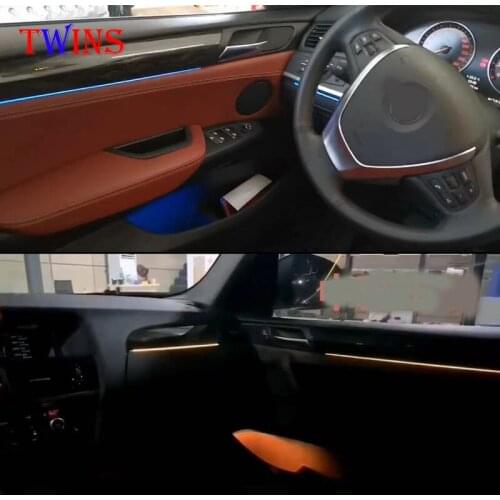 For BMW X3 2012-2017 Car interior door ambient light conversion decorative lighting
