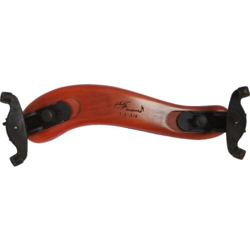 Flora Parts 1/2 1/4 Violin Shoulder Rest Pad Portable Adjustable Solid Wood Wooden Shoulder Rest Brass S-1021