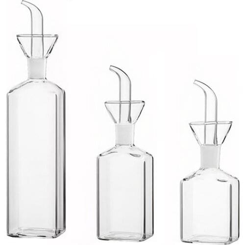 High Borosilicate Glass Oil Pot Household Leak-proof Oil & Vinegar Pots Kitchen Soy Sauce Pot Oil Tank Seasoning oil Bottle