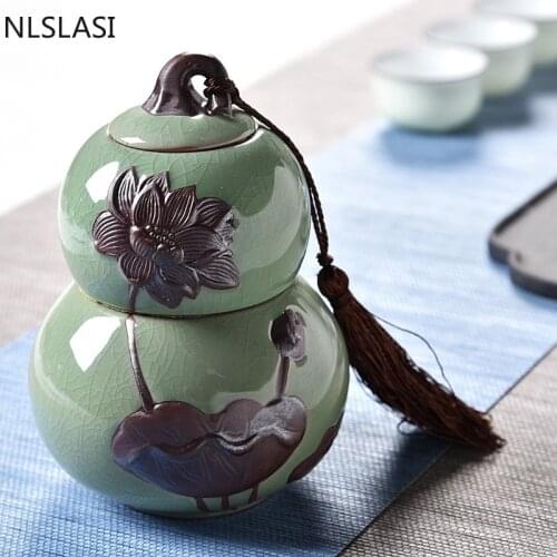 Chinese Ceramic Tea Cans Creative Tea set Tea Set Travel Portable Sealing Cans Household Tea Set Accessories WSHYUFEI