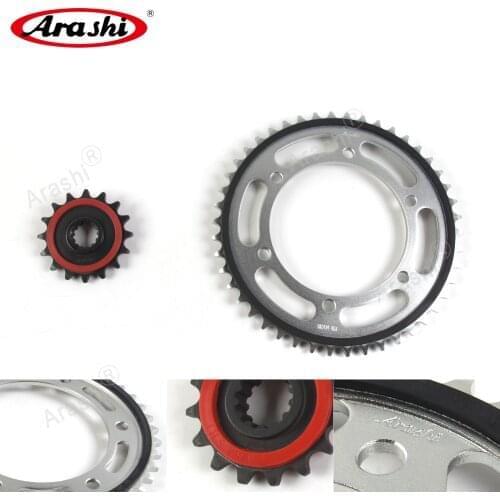 Arashi Drive Sprocket Kit For YAMAHA FZ6 / FZ-6R / FZ6R 2009 2010 2011 2012 2013 2014 2015 2016 2017 Sprocket Front 16T Rear 46T