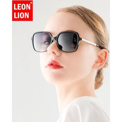Leonlion New Polarized Sunglasses Woman Fashion Big Frame Polarized Sunglasses Driving Glasses Vintage Square Gafas De Sol Mujer