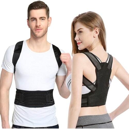 Posture Corrector for Women & Men, Kyphosis Brace, Adjustable & Comfortable Scoliosis Back Humpback Correction Belt for Students