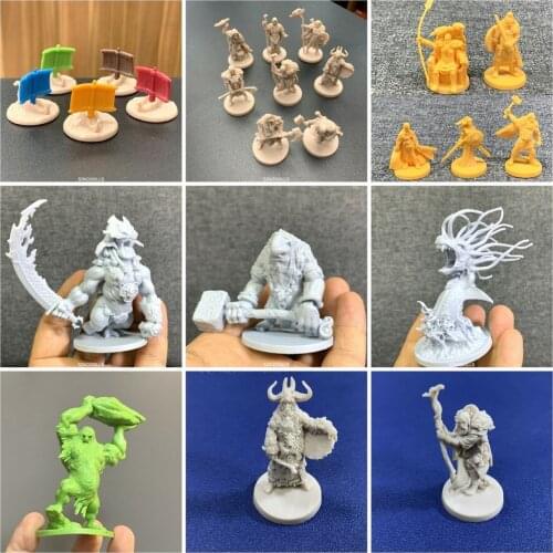Lot Sea Serpent Troll Monster Fire Giant Miniatures Clan Warrior Blood Rage Board Game 5th Player Mystics Kickstarter CMON