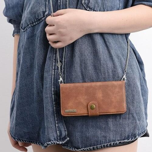 Strap Chain Magnetic Leather Flip Case for Huawei Mate 20 LITE Mate 30 P20 P30 P40 Honor 10 Lite P Smart 2019 Card Wallet Cover