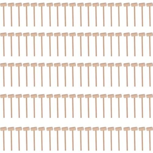 Hammer Solid Wood Flat Head Hitting Hammer Mallets Mini Hammers Leather Crafts and Jewelry Crafts