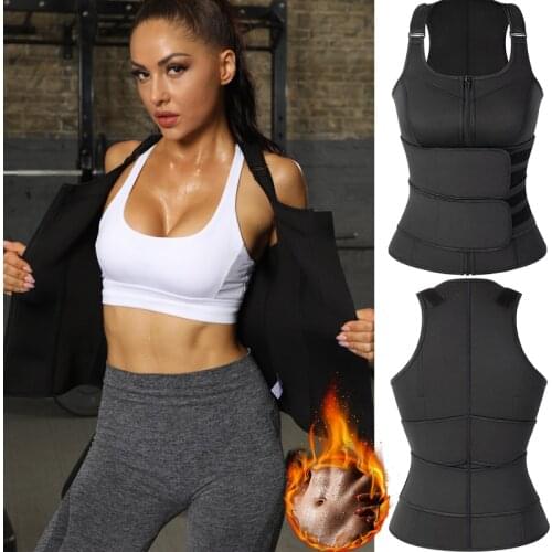 Neoprene Sauna Sweat Waist Trainer Corset Trimmer Vest for Women Weight Loss Waist Cincher Body Shaper Slimming Belt Shapewear