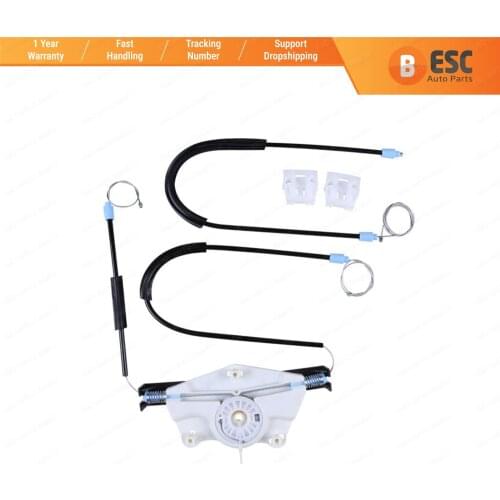 ESC Auto Parts EWR534 Window Regulator Repair Kit Front Left Door for VW Golf MK4 Coupe 1997-2006 Wheel with House