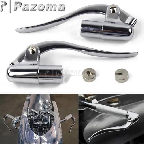 Motorcycle Bar End Control Lever Inverted Brake Clutch Levers for 1" 25mm Handlebar Old School Cafe Racer Chopper Bobber Custom