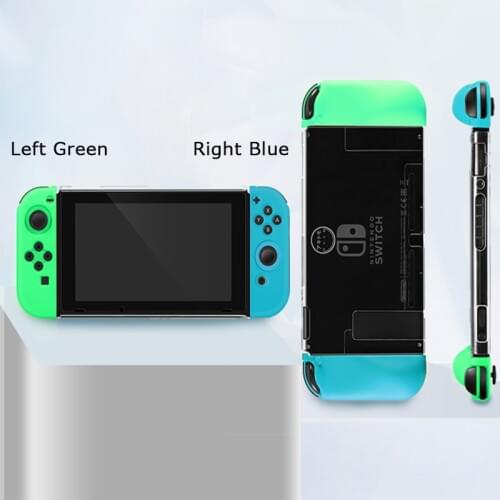 Animal Forest Silicone Rubber Skin Case Cover + Crystal Skin Sleeve Frame for Nintend Switch JoyCon Controller 100 sets