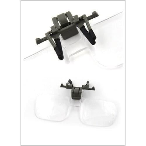Folding Handfree Clip On Clear Magnifying Glasses Appraisal Watch Repair Tool Magnifier HD Lens Precise Eyeglasses Jewellery