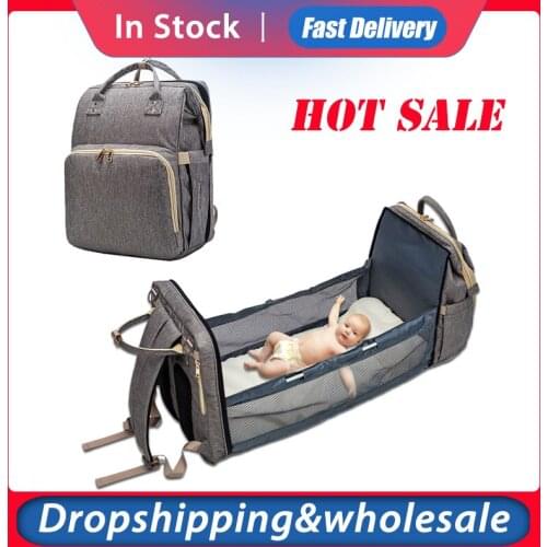 Baby Diaper Bag Backpack Bed Crib Baby Sleeping Bag For Travel Bed Diaper Pad Stroller Organizer In Stock Dropshipping