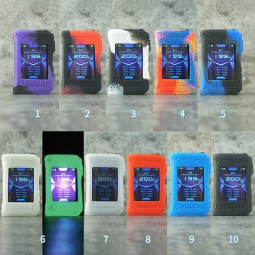 100pcs Protective Texture Case for Geekvape Aegis X Mod Vape Kit Silicone Skin Rubber Sleeve Shield Wrap Cover Fit Aegis-X