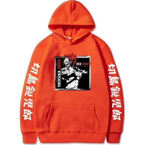 Womens Hoodies Anime My Hero Academia Hooded Casual Tops Unisex Harajuku Sport Pullovers Men Colthing Sweatshirts