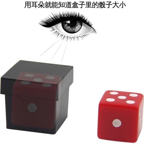 1 Set Perspective Eye Distinguish Color Through Sound Dice Magic Trick Close Up Stage Props Magician Magic Mentalism Easy To Do