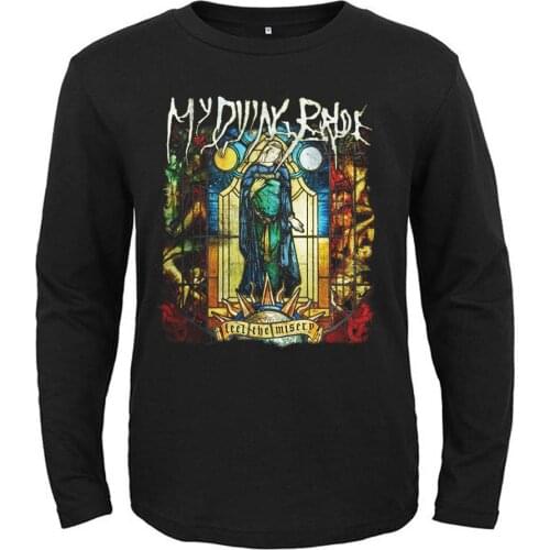 12 Designs Rock Band Vintage My Dying Bride Punk Rocker Men Women Full Long Sleeves Shirt Heavy Metal Black Demon Tee Fitness