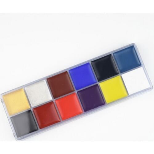 20pcs 100% Brand Professional 12 Colors Flash Tattoo Face Body Paint Oil Painting