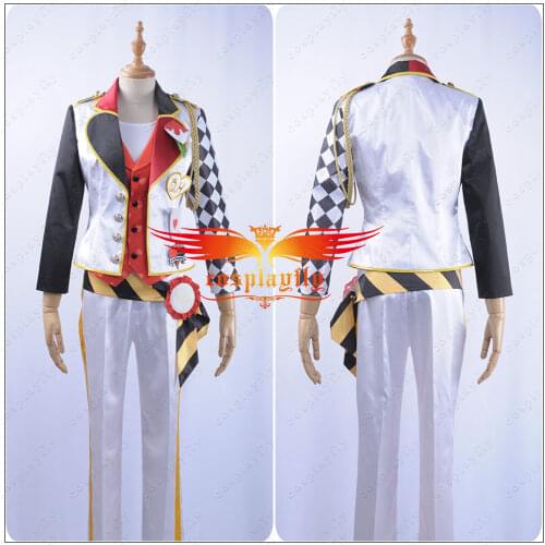 Anime Twisted-Wonderland Alice in Wonderland Ace Trappola Cosplay Costume Custom Male Women Uniform Jacket Red Vest Halloween