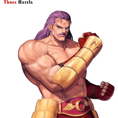 Three Ratels A308 Car Decals For Cartoon Game Role Wolfgang Krauser Fighter Boy Like Sticker PVC Kid Toy Gifts Decal