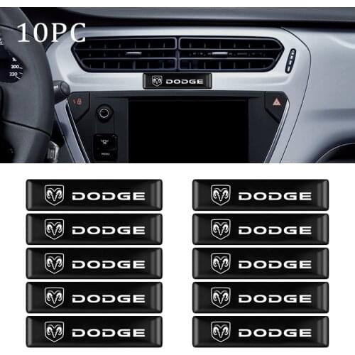 Car Styling 3D Epoxy Badge Emblem Car Stickers For Dodge Caliber Ram 1500 Caravan Charger Grand Journey Auto Accessories Goods