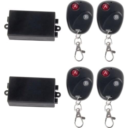 AC 220V 10A 315MHz/433MHz Wireless Relay Remote Control Switch Receiver 2x LED Transmitter