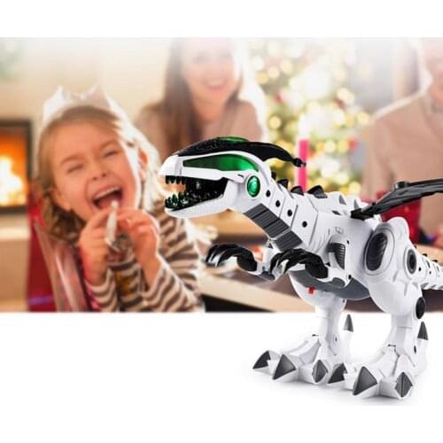The Second Generation Electric Dinosaur Toy Spray Dragon Model Universal Machine Light Sound Educational Electronic Pets Toy