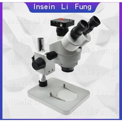 Full HD 38MP 1080P 2K 60FPS Trinocular Stereo Microscope 3.5X-90X Continuous Zoom HDMI Synchronous Focus Magnifier Phone Repair