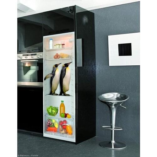 Fridge Sticker Abstract Penguin In Refrigerator Dishwasher Door Cover Home Decoration Kitchen Accessories Vinyl Wall Stickers