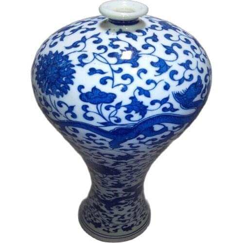 CHINESE FOLK ART Fine Old Chinese Porcelain Painted Glaze Porcelain Vases Classic Art Collection And Home Decorations