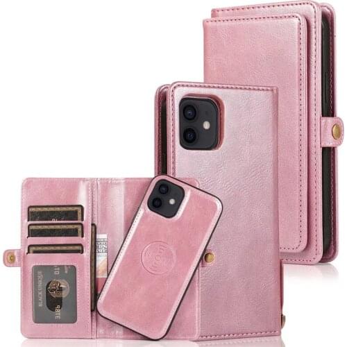 Magnetic car holder Card Phone Case for iPhone 11 12 13 Pro Max XR XS MAX 6 7 8 Plus Cover How to receive Leather Phone Case