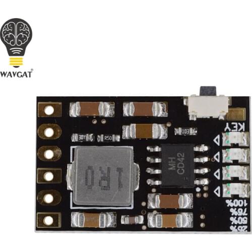 WAVGAT DC 5V 2.1A Mobile Power Diy Board 4.2V Charge / Discharge(boost) battery protection indicator module 3.7V lithium 18650