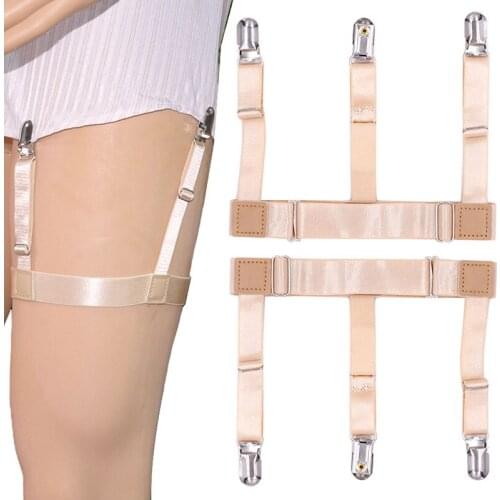 Men Adjustable Shirt Stays Leg Suspenders Mens Braces Elastic Uniform Business Tirantes Hombre Gentleman Suspender Belt
