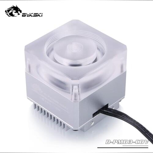 Bykski DDC Pump DC12V 15W Maximum Flow Lift 4 Meters 450L/H Radiator Size 62*62*58mm Support Combo Reservoir / 5V RBW 3PIN Light