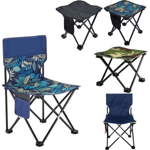 Various Fashion Beach Chairs Portable Fishing Chair Fishing Leisure Folding Stool Folding Outing Camping Camp Chair Support