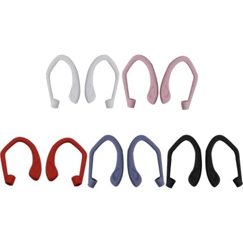 Silicone Ear Tips Soft Anti-Slip Sport Earbud Tips Anti-Drop Ear Hook Gel Headphones Earphones Protective Accessories