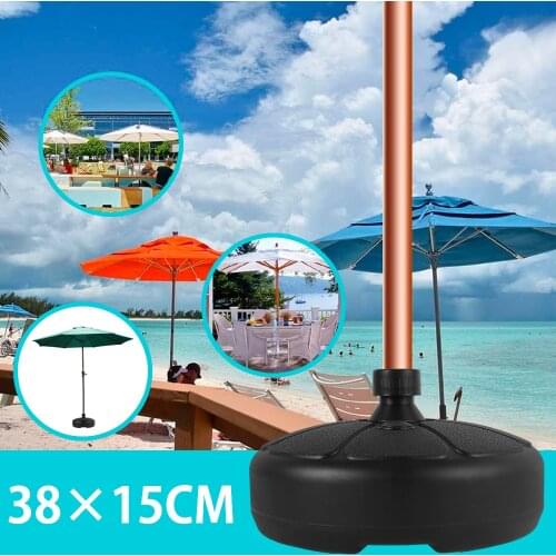 Outdoor Patio Umbrella Base Beach Garden Foldable Parasol Stand Weatherproof Tent Stand Holder Heavy Duty Awning Hardware