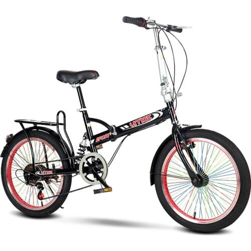 Folding Bike Adult Student 20 Inch Ultra Light Portable Small Shock Absorber Bicycle