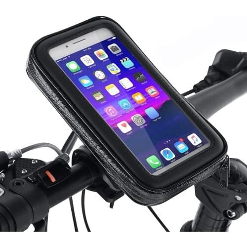 Waterproof Bicycle Phone Holder Motorcycle Bike Handlebar Phone Case Bag for iPhone 12 Pro Max 11 Samsung Bike Phone Stand Mount
