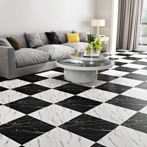 Renovation of toilet floor tiles floor stickers self adhesive toilet waterproof stickers