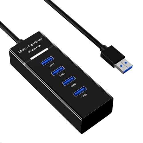 HOJIWI Hi-Speed Adapter USB Hub Mini USB 4 Port Splitter For PC Laptop Notebook Receiver Computer Peripherals Accessories AA24